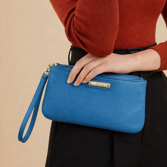 Nine West Vibrant Blue Wristlet - Picture 2 of 9